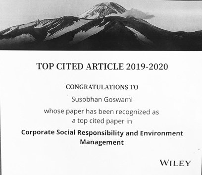 Top Cited Paper – CSREM – Wiley