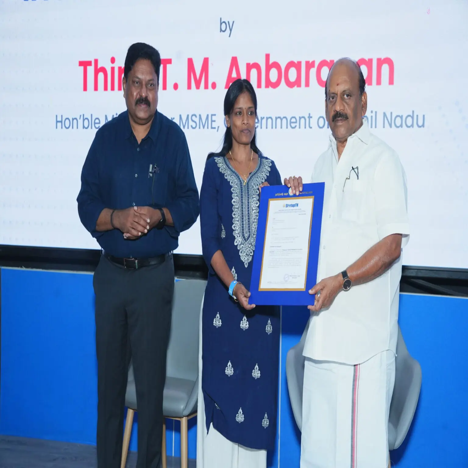 Receipt of StartupTN Scale-Up Grant – ₹5,00,000
