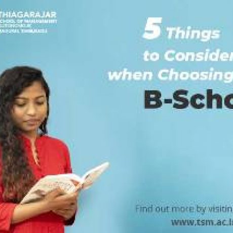 5 Things to Consider When Choosing a B-School