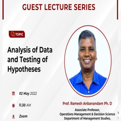 Analysis of data and Testing of Hypothesis